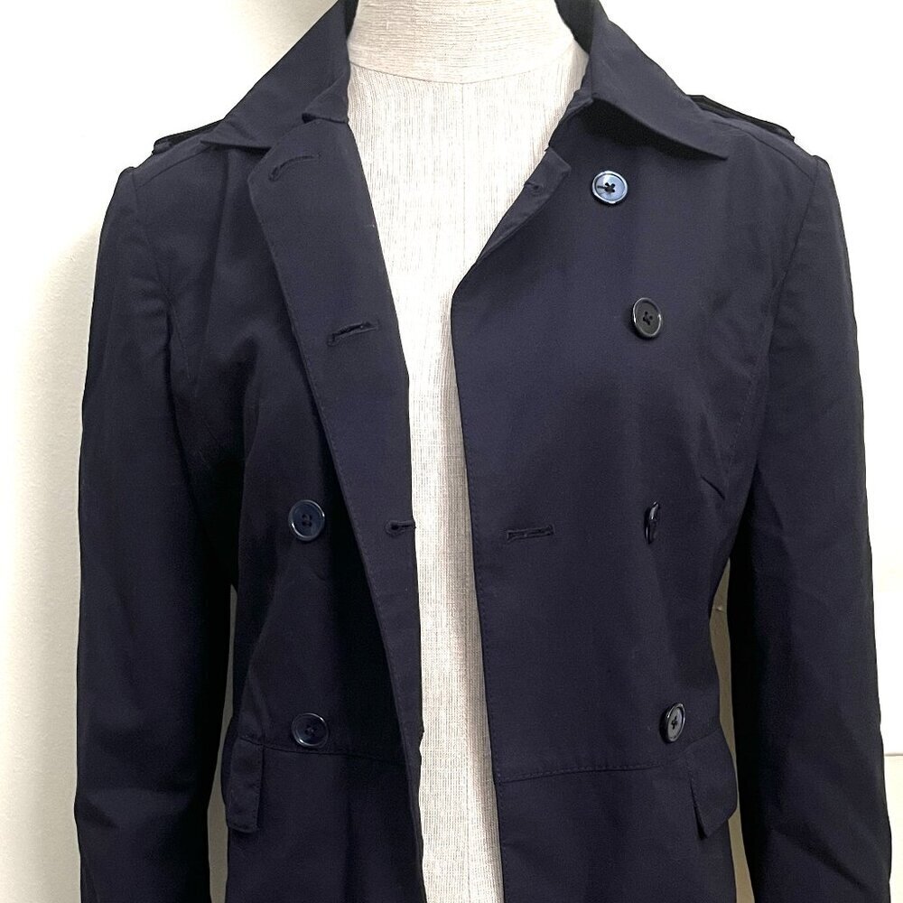 $3750 BELVEST DOUBLE BREASTED NAVY BLUE JACKET 4 - Picture 11 of 15